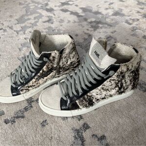 P448 Women's High-Top Sneakers - Black and Cream